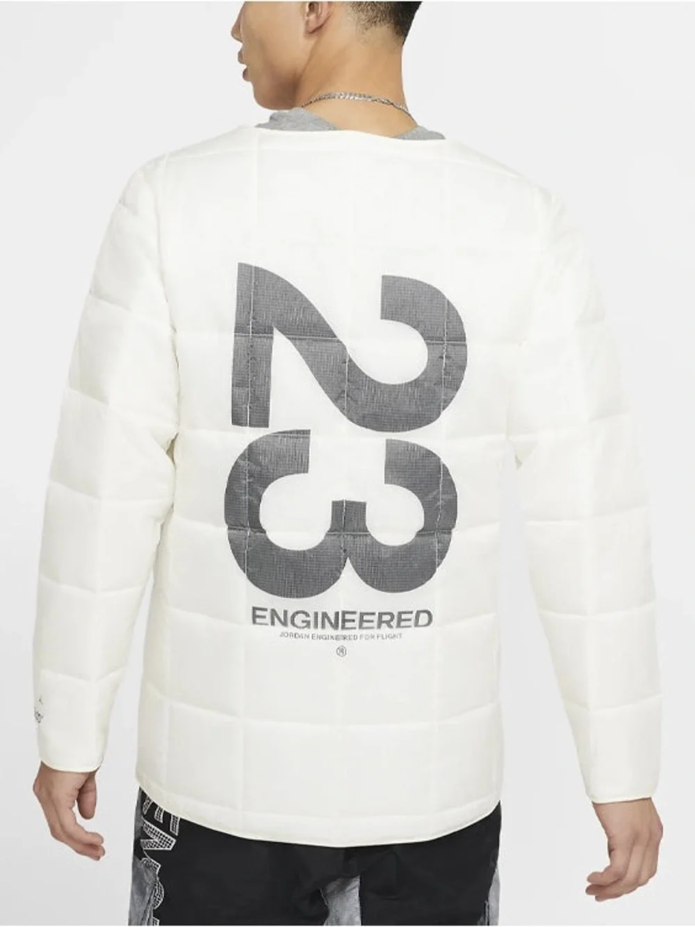 Jordan - Air Jordan 23 Engineered Printed Parka Jacket White gray S loose fit